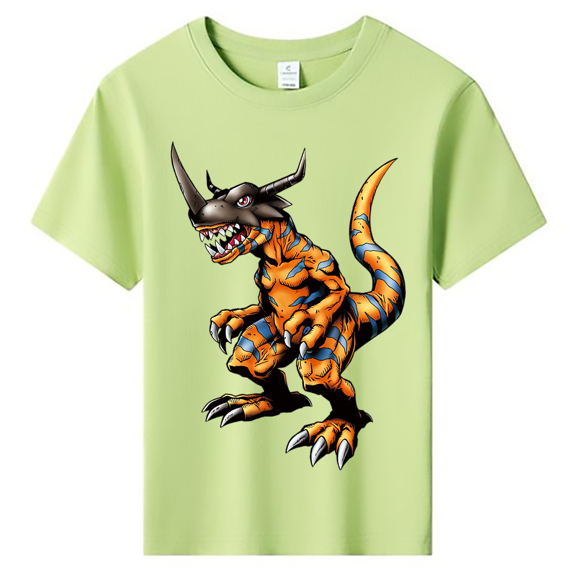 （画像用） Digimon デジタルモンスター/デジモン 綿100％キッズTシャツ（フロントプリント）